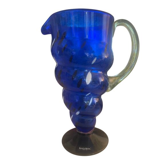 RARE Kosta Boda Wahlstrom Ocean Pitcher '89 - Picture 1 of 6